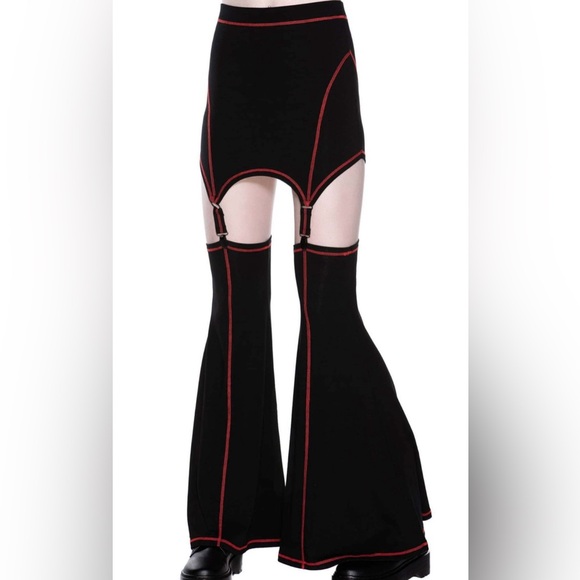 Killstar Electrowerk Skirt with attached leggings Punk Goth Halloween - Picture 1 of 3